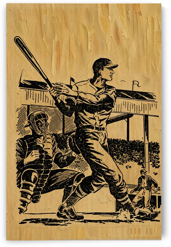 1948 Robert Jenney Baseball Art by Row One Brand