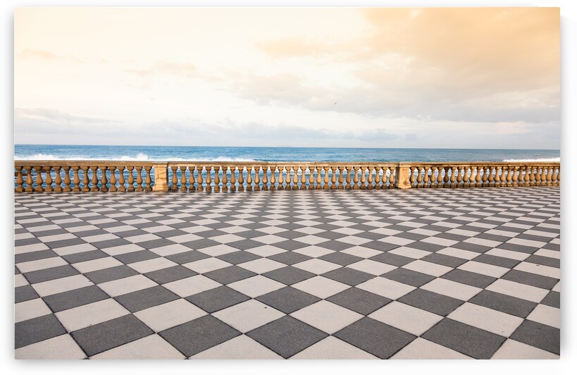 Livorno Italy. Famous Mascagni Terrace - Terrazza Mascagni - wi by Paolo Modena