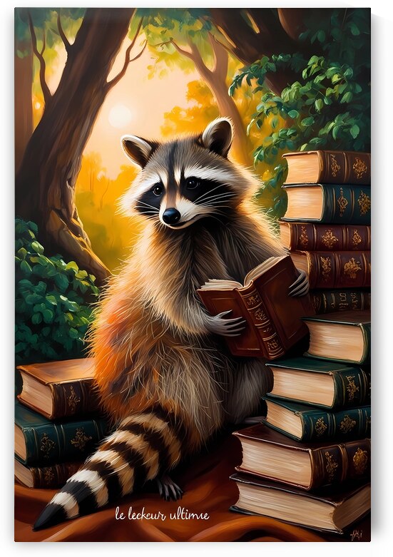 Bookish Raccoon Le lecteur ultime by ourilias