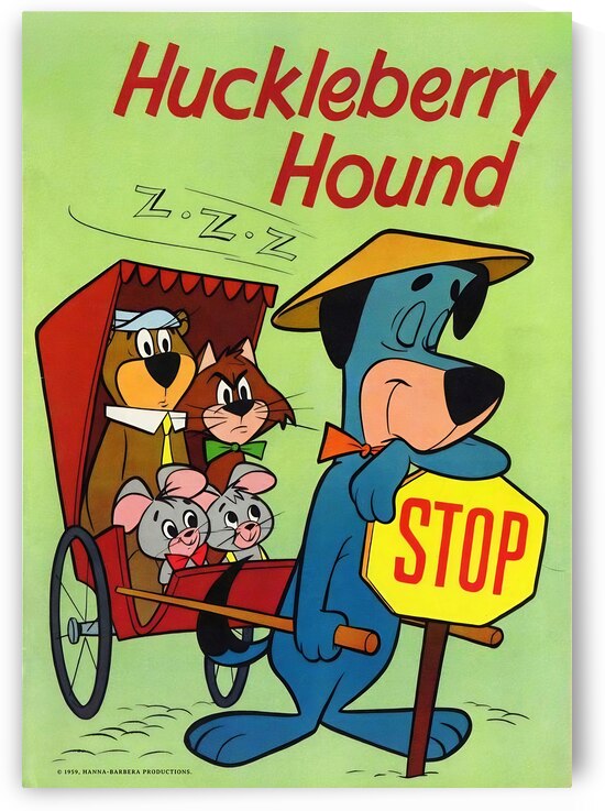 Huckleberry Hound Stop Sign Rest by Row One Brand