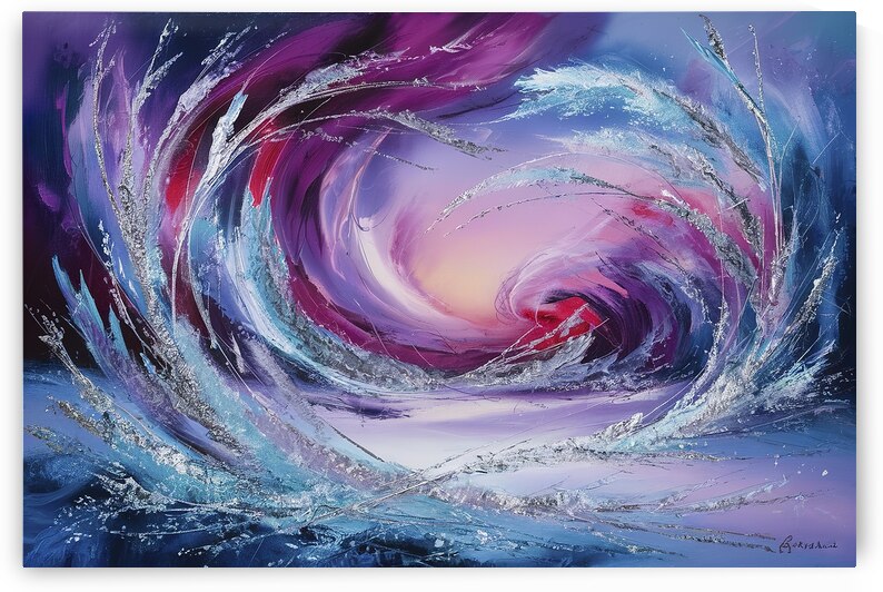 abstract background of frosty winter evening at s by Florin Harsan