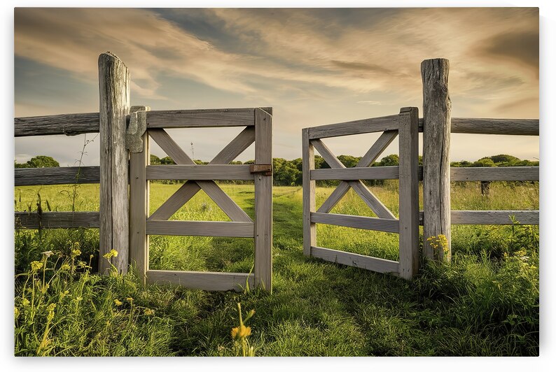 a rustic wooden gate set against a picturesque co 1721381216.9404 by Florin Harsan