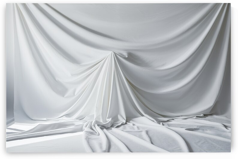 a plain white fabric background 1 by Dan Avian