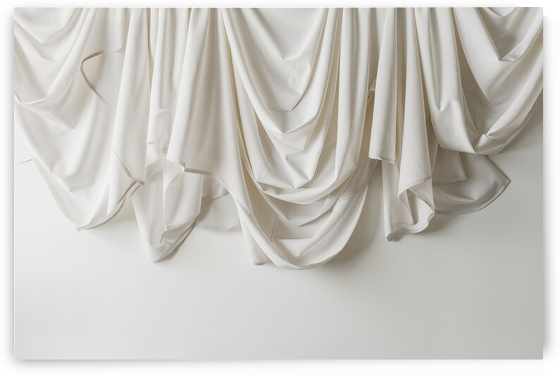 A stunning image of a plain white fabric backgrou by Dan Avian