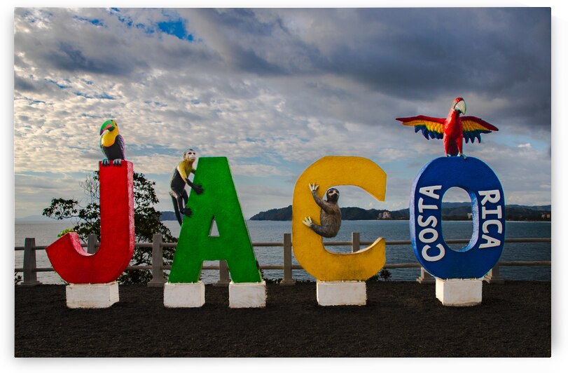 Jaco Costa Rica Welcome Sign by Norma Brandsberg Photography