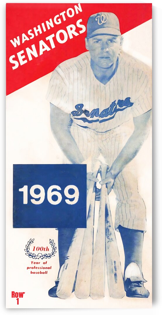 1969 Washington Senators Art by Row One Brand