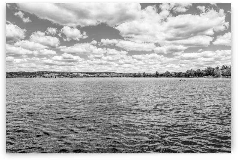 Kimberling City Bridge And Table Rock Lake Grayscale by Jennifer White