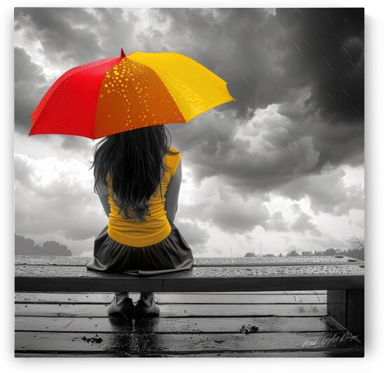 Solitary Storms - One With Umbrella by SykArt Designs