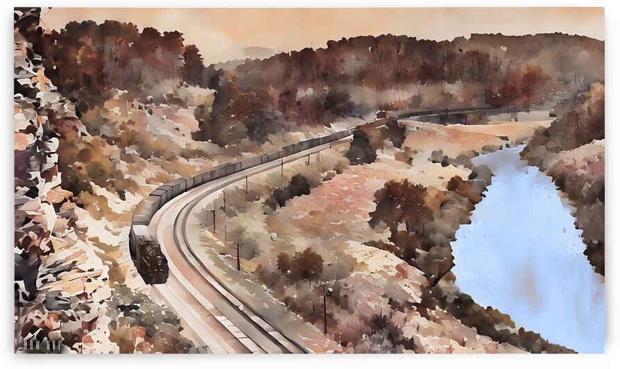Artemus Kentucky Louisville Nashville Railroad Art by Row One Brand