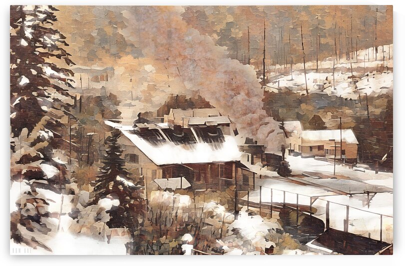 Timber Oregon Snowy Day by Row One Brand