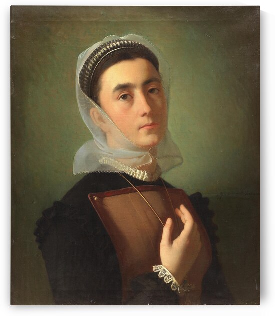 Emile Auguste Hublin French 1830 1891 Portrait of by ASAR STUDIOS