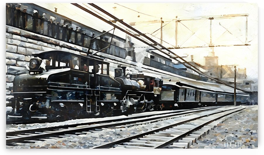 1920s baltimore train art by Row One Brand