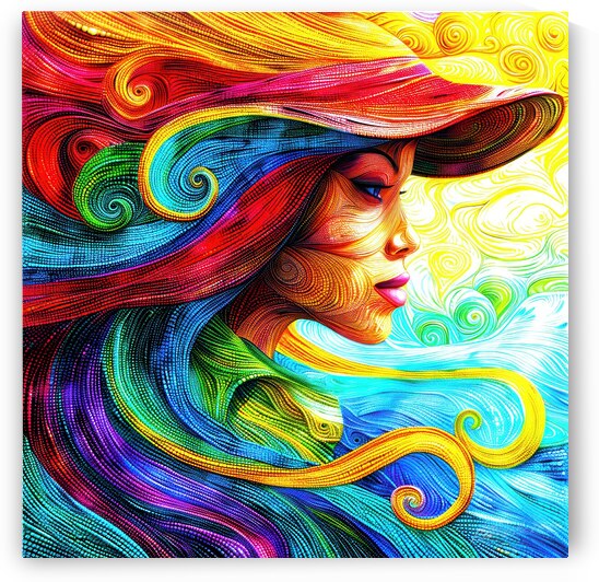 Memphis Belle - Color Swirl by SykArt Designs