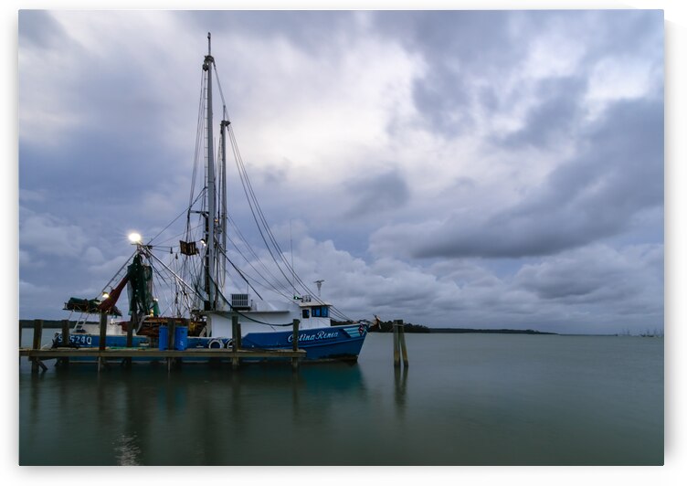 In the Nick of Time a Shrimp Boat at Sunset by Norma Brandsberg Photography