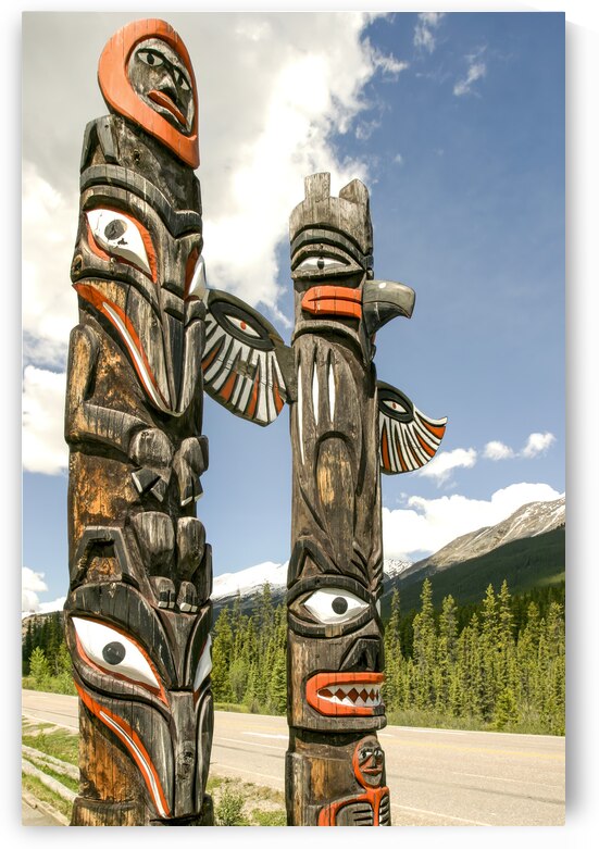 British Columbia Totem Poles by Thea Menagh