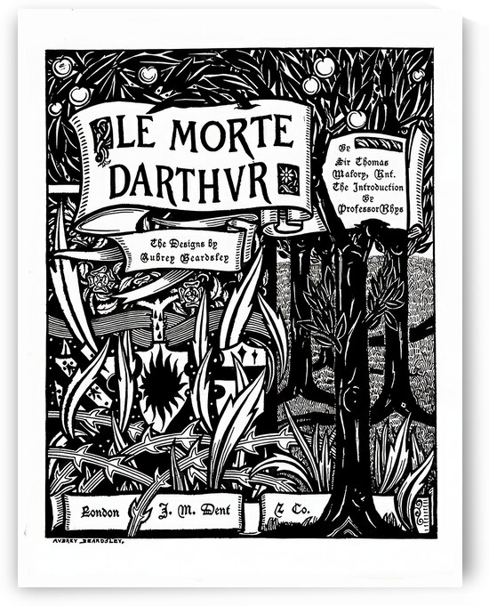 Le Morte D Arthur title page by Steve Painter