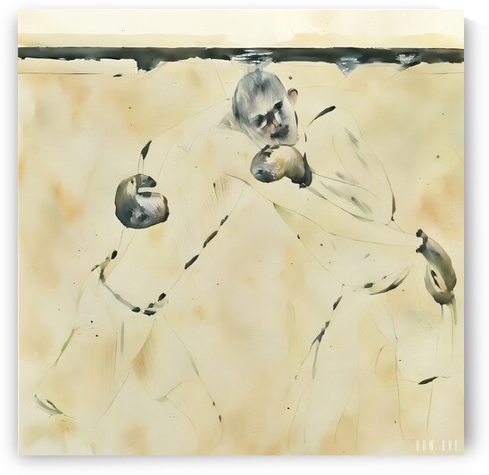 1920s boxing art remix by Row One Brand