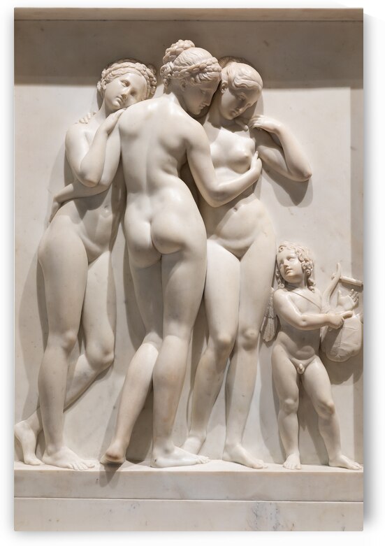 The Three Graces by sculptor Thorvaldsen. by Paolo Modena