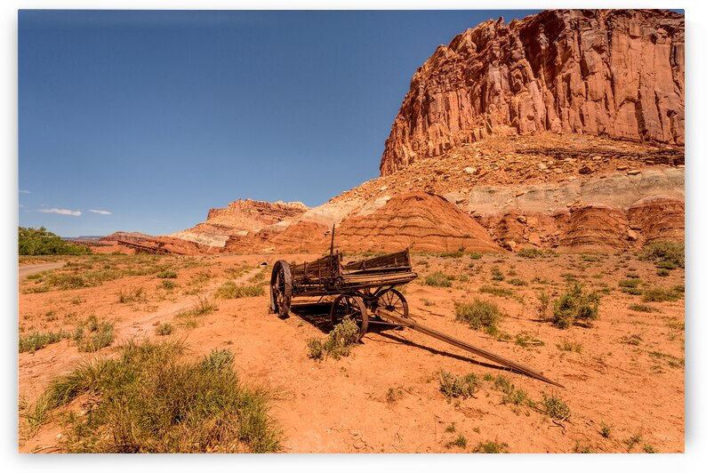 Vintage Wagon Fruita Utah by Jennifer White