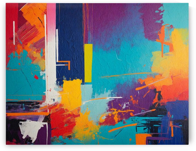 Vibrant  Symphony by Modern Wall Artwork