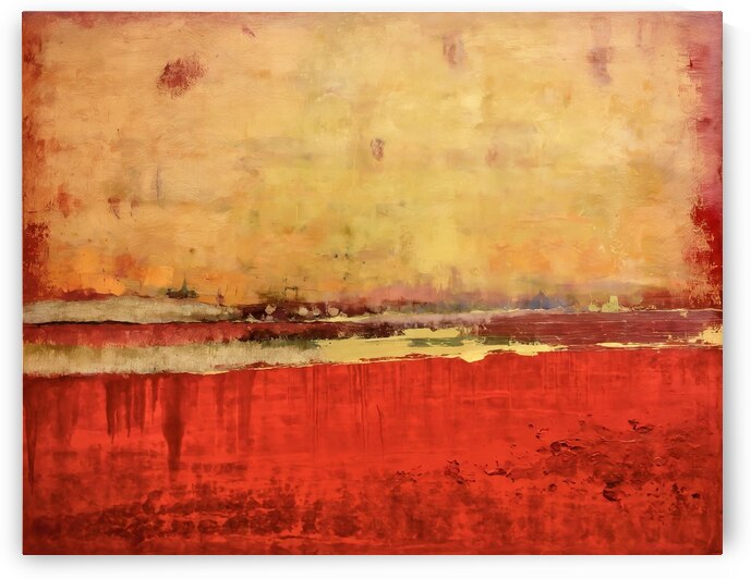 Scarlet Dreamscape by Modern Wall Artwork