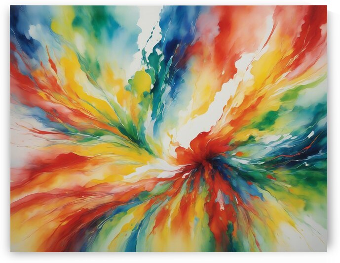 Whirlwind of Colors by Modern Wall Artwork