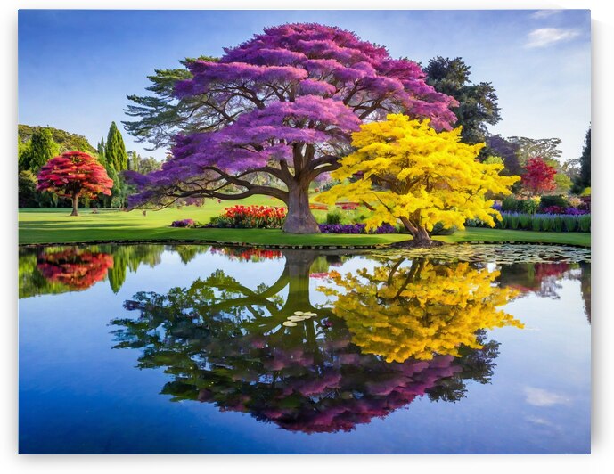 Mystical Reflections by Modern Wall Artwork