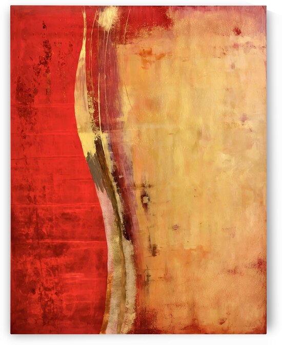 Golden Serenity by Modern Wall Artwork