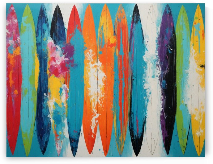 Surfing Journeys by Modern Wall Artwork