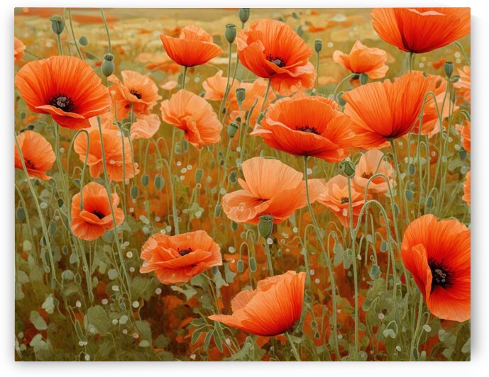 Enchanted Poppies by Modern Wall Artwork