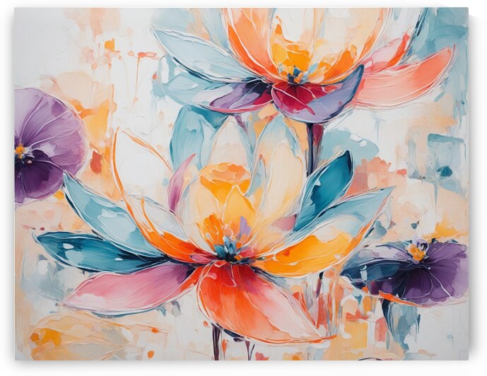 Floral Symphony by Modern Wall Artwork