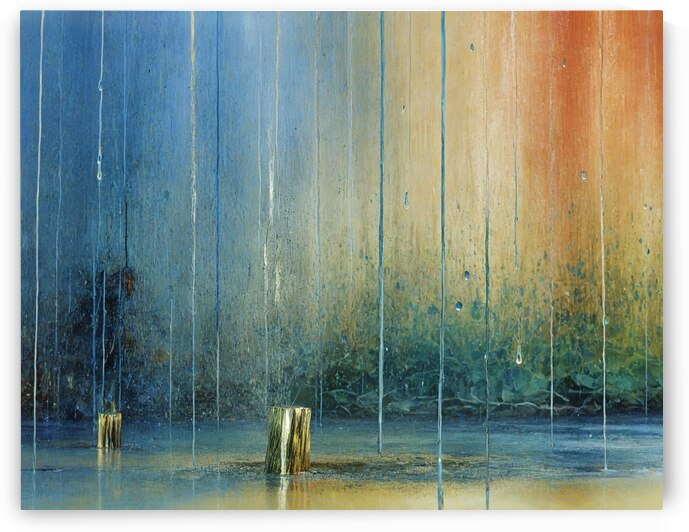 Colorful Raining Abyss by Modern Wall Artwork
