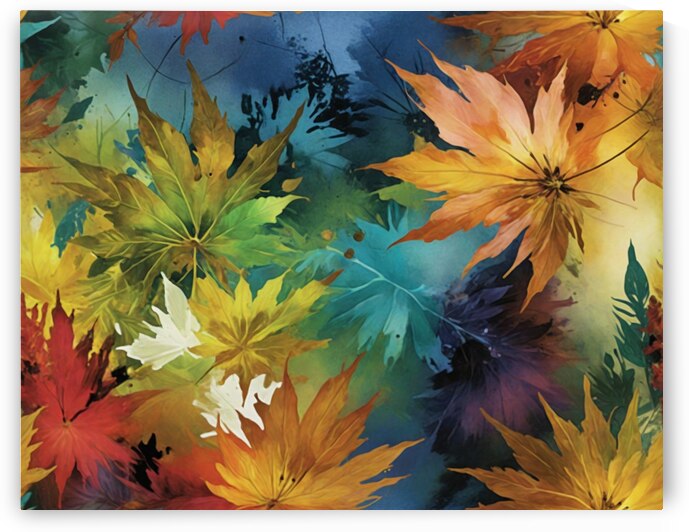 Harmonic Hues of Fall by Modern Wall Artwork