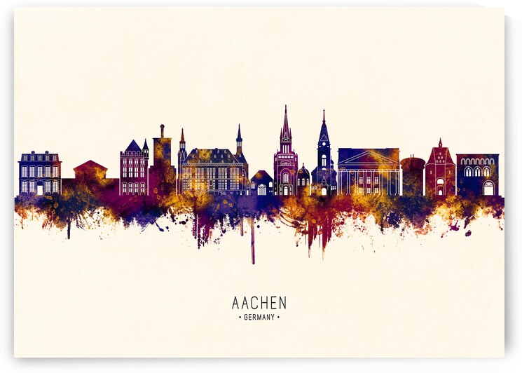 Aachen Germany Skyline by Towseef Dar