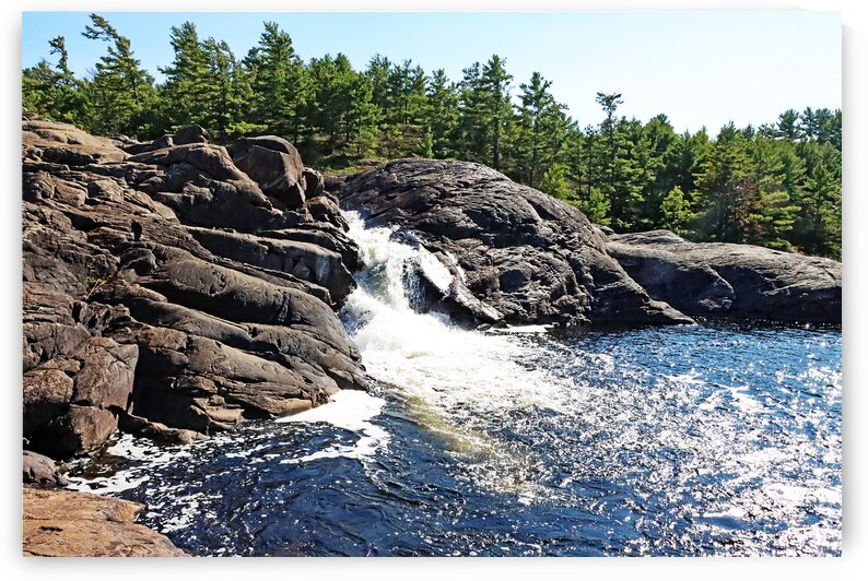 Moon River Falls IX by Deb Oppermann