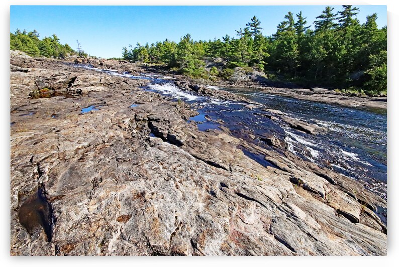 Rock Of Cascades At The Falls I by Deb Oppermann