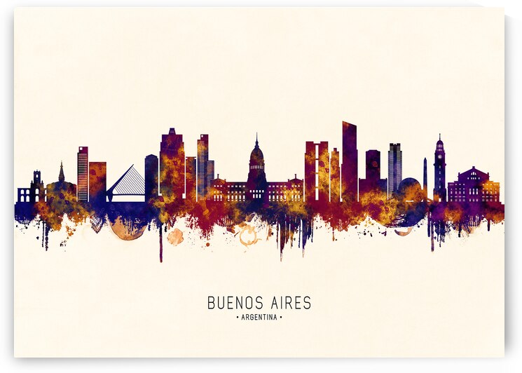 Buenos Aires Argentina Skyline by Towseef Dar
