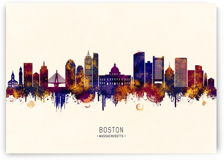 Boston Massachusetts Skyline by Towseef Dar