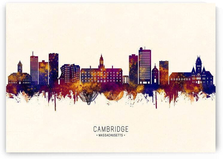Cambridge Massachusetts Skyline by Towseef Dar