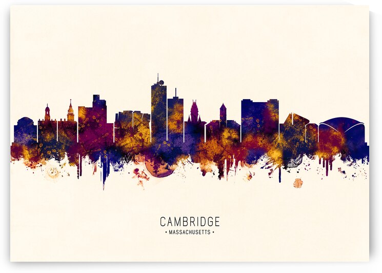 Cambridge USA Skyline by Towseef Dar