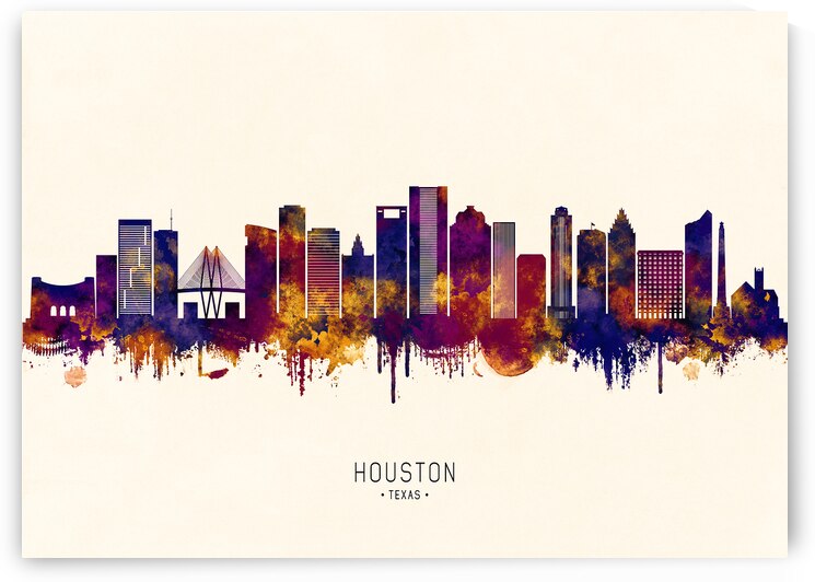 Houston Texas Skyline by Towseef Dar
