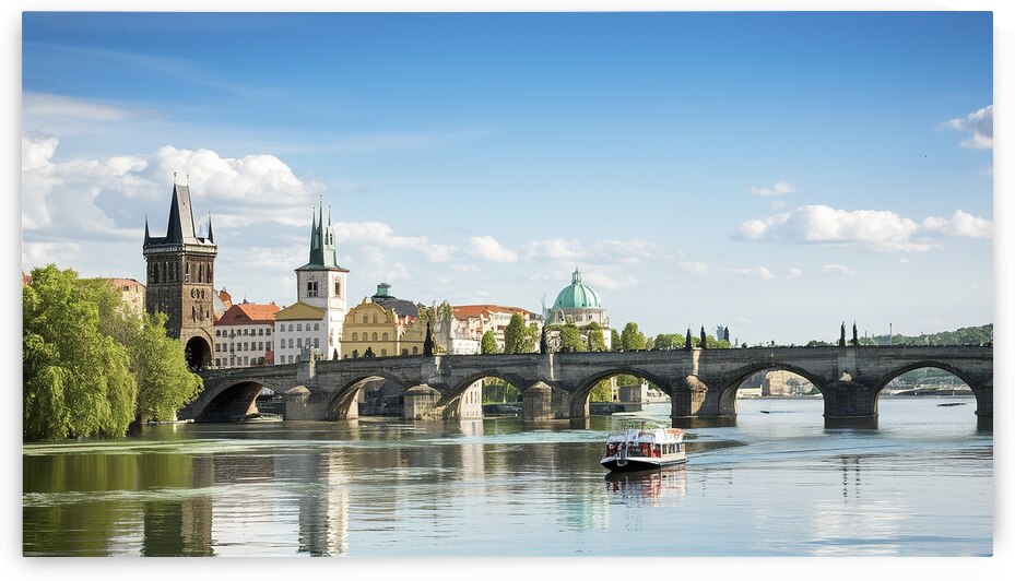 Touristic boat near the Charles bridge in Prague  1722607536.49 by Lucian Dragan