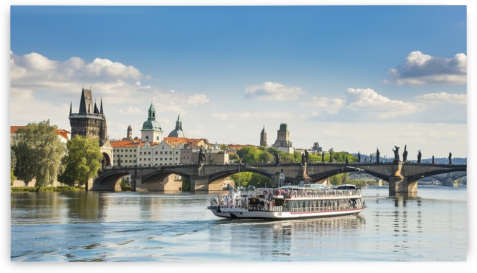 Touristic boat near the Charles bridge in Prague  1722607536.1652 by Lucian Dragan