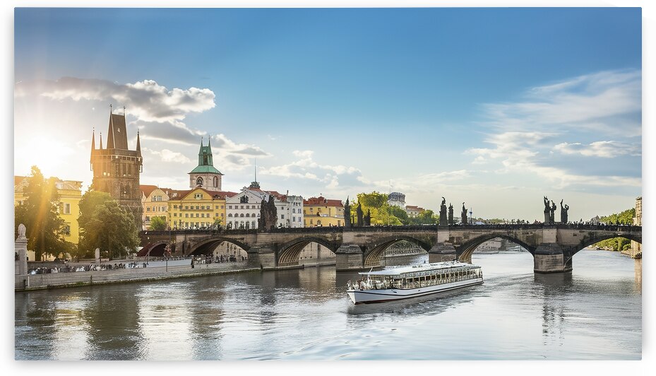 Touristic boat near the Charles bridge in Prague  1722607536.8074 by Lucian Dragan