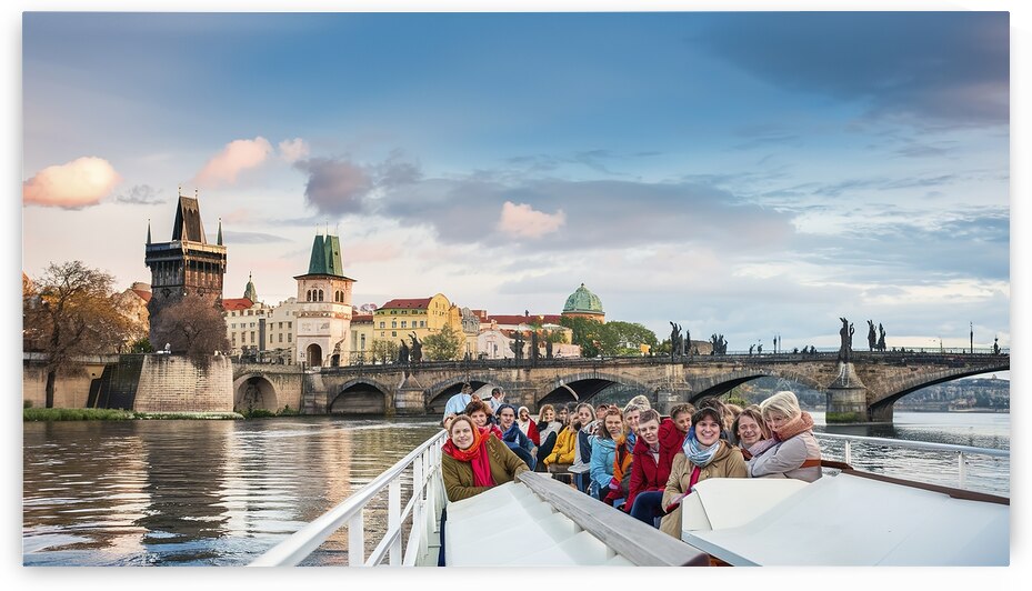 Touristic boat near the Charles bridge in Prague  1722607523.4841 by Lucian Dragan