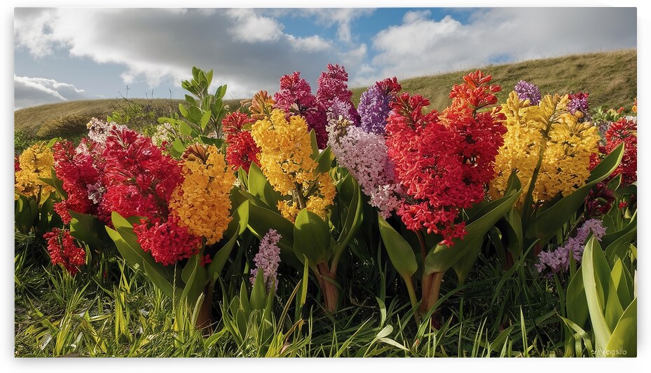 Bright and colorful flowers lilac.on the backgrou by Iremia Tudor