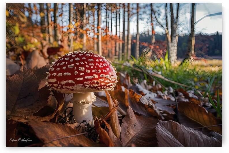 Amanita Muscaria in autumn. Fly agaric in a autum by Dumitru Vaetus