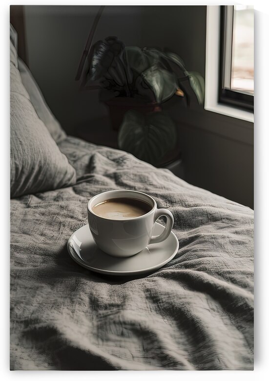 morning coffee on bed 2 by Liviu Ghitun