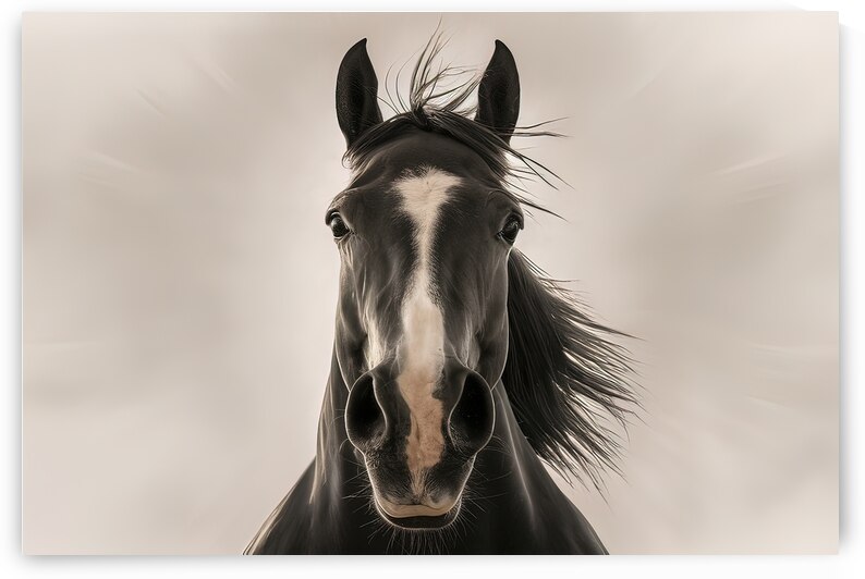 horse head and eyes close up 3 by Petre Popescu