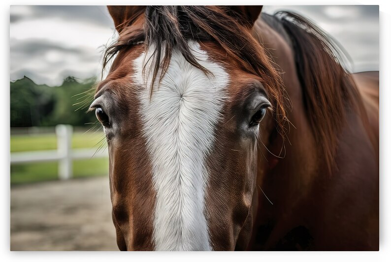 horse head and eyes close up 2 by Petre Popescu